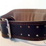 Пояс штангиста двухслойный, с широкой спинкой 12 см (черный)