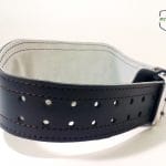 Пояс штангиста двухслойный, с широкой спинкой 12 см (черный)