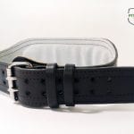 Пояс штангиста двухслойный, с широкой спинкой 12 см (черный)