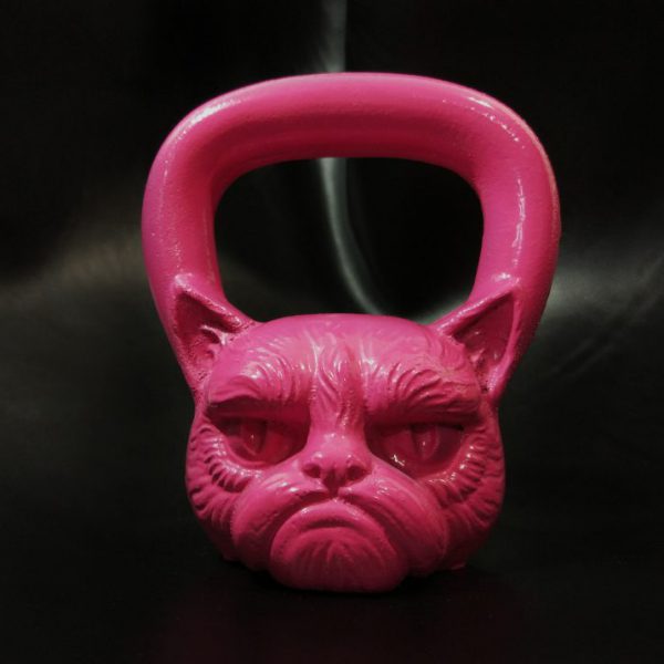 Гиря Кот 8кг розовая 5